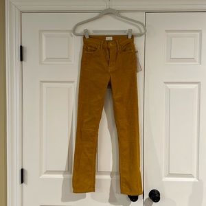 NWT Mother - The Mid Rise Dazzler Ankle Color Honey (size 23)